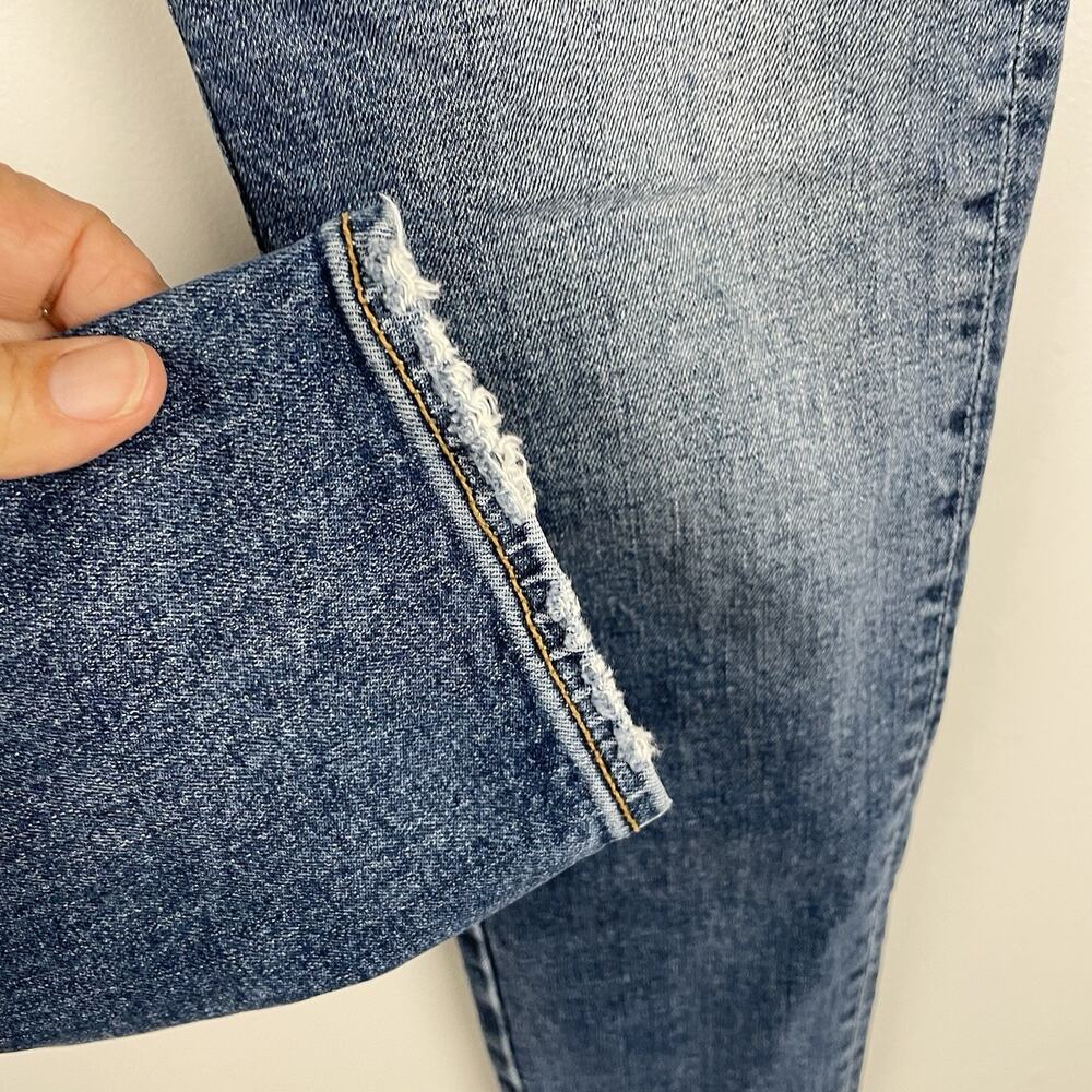 Driftwood Jackie Skinny Cigarette Jeans Size 27 x 29 Embroidered Bird Artsy Boho - Picture 7 of 12